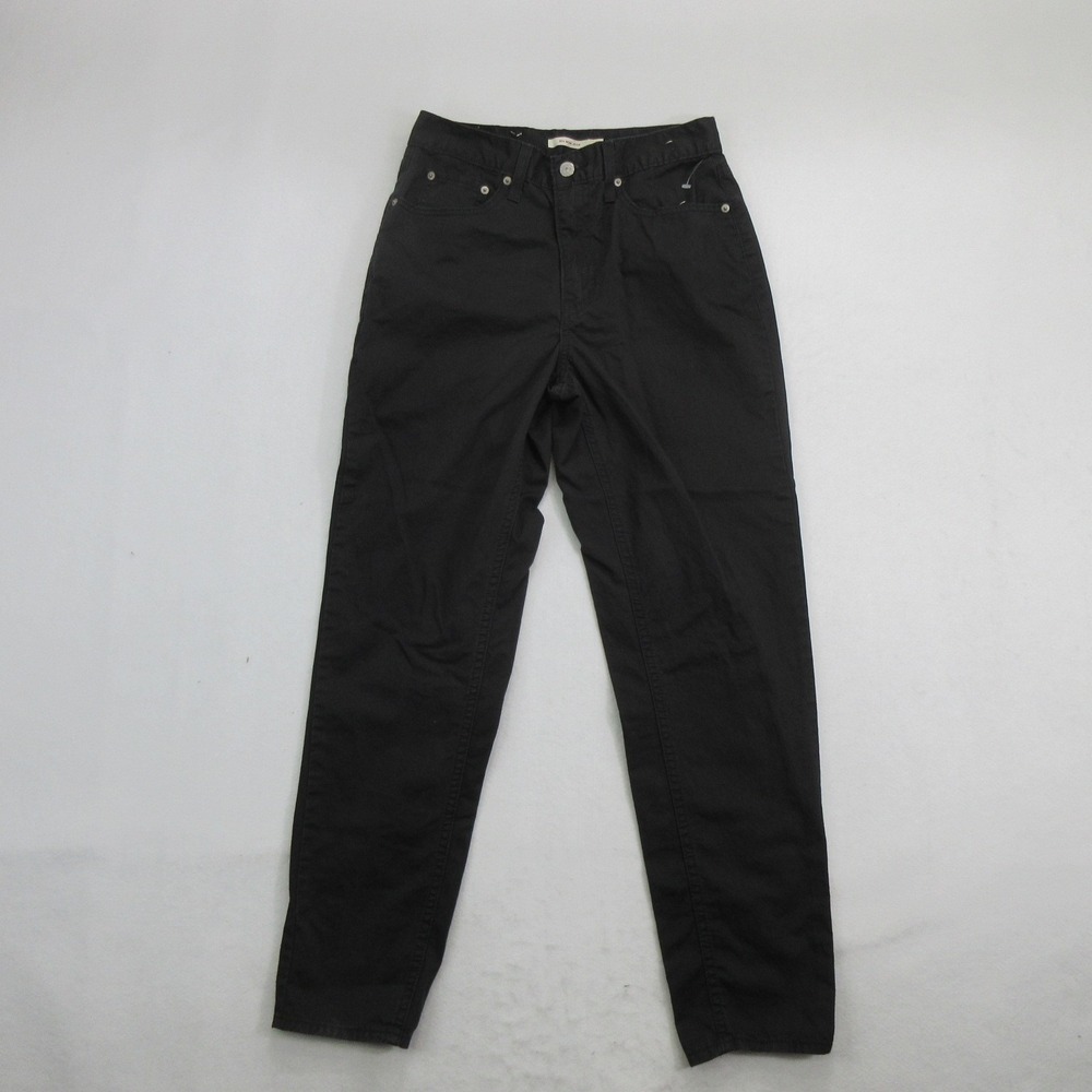 Levi's Women's 80s Mom Jeans Size 29 High Rise Black Denim Tapered Cotton